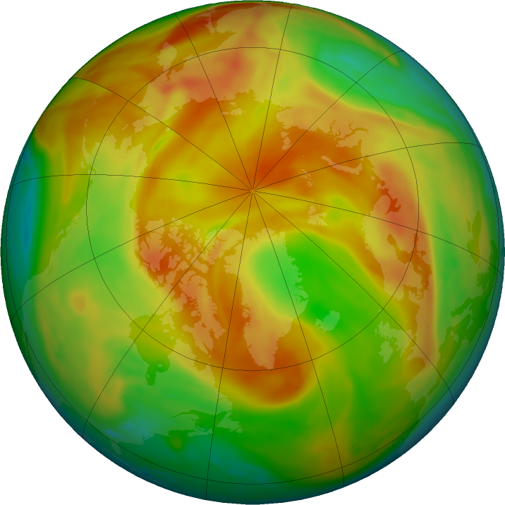 Arctic ozone map for 27 April 2017